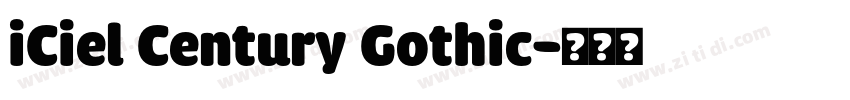 iCiel Century Gothic字体转换
